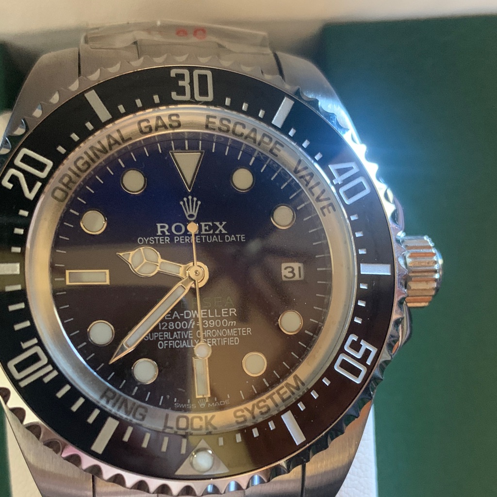 Rolex Black And Silver SeaDweller Dive Watch